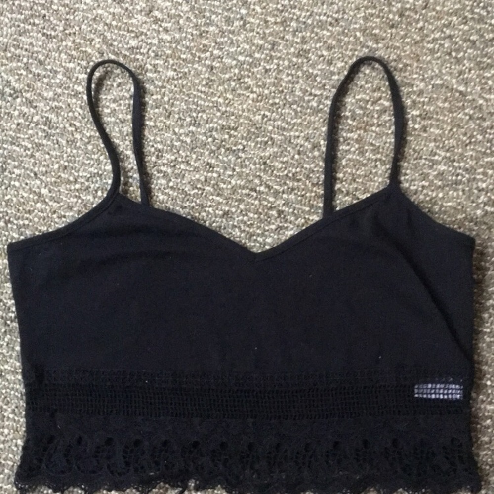 Charlotte Russe Black Crop Top